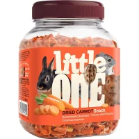 Лакомство «Little One» для грызнов (Сушеная морковь, пластиковая банка, 200г)