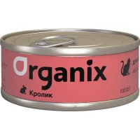 Консервированный корм «Organix» для взрослых кошек (С кроликом в желе)