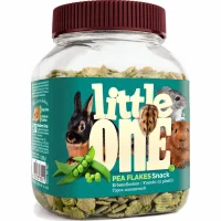 Лакомство «Little One» для грызнов (Горох плющеный, пластиковая банка, 230г)