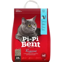 Наполнитель Pi-Pi Bent® Classic для кошачьего туалета (Комкующийся, 24л)