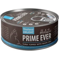 Консервы Prime Ever для кошек (Кусочки из тунца с белой рыбой в желе)