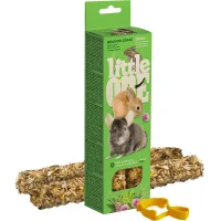 Лакомство «Little One» Sticks для морских свинок, кроликов и шиншилл (Палочки с луговыми травами, 2х55г)