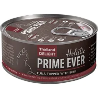 Консервы Prime Ever для кошек (Кусочки из тунца с говядиной в желе)