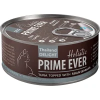 Консервы Prime Ever для кошек (Кусочки из тунца с азиатским сибасом в желе)