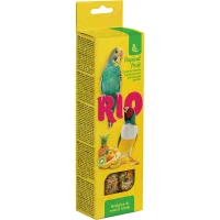 Лакомство «RIO» для волнистых попугайчиков и экзотических птиц (Палочки с тропическими фруктами, 2х40г)