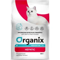 Сухой диетический корм «Organix» для кошек (Поддержание здоровья печени)