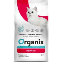 Сухой диетический корм «Organix» для кошек (Поддержание здоровья печени)