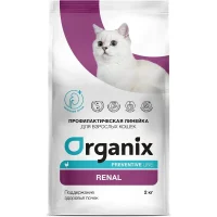 Сухой диетический корм «Organix» для кошек (Поддержание здоровья почек)