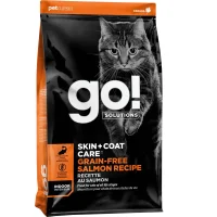 Сухой беззерновой корм «GO! SKIN+COAT» для котят и взрослых кошек (Со свежим лососем)