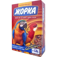 Корм «Жорка» для средних и крупных попугаев (Картонная коробка, 450г)