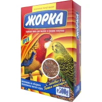 Корм «Жорка» для малых и средних попугаев (С орехами, картонная коробка, 500г)