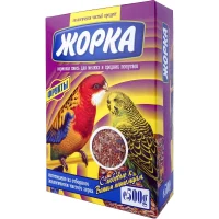 Корм «Жорка» для малых и средних попугаев (С фруктами, картонная коробка, 500г)