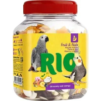 Лакомство «RIO» для средних и крупных попугаев (Фруктово-ореховая смесь, 160г)