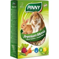Сухой корм «PINNY» Premium Menu для карликовых кроликов (С морковью, горохом и свеклой, 800г)